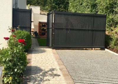 Aménagement extérieur Luxembourg construction métallique 8