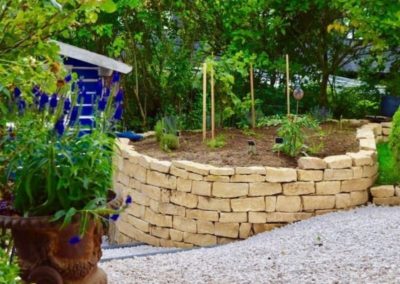 Conception de jardin (muret)- spellini luxembourg