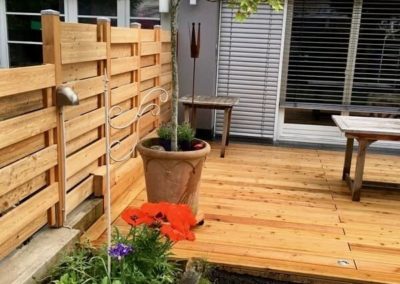 Terrasse - Création de jardin avec Spellini