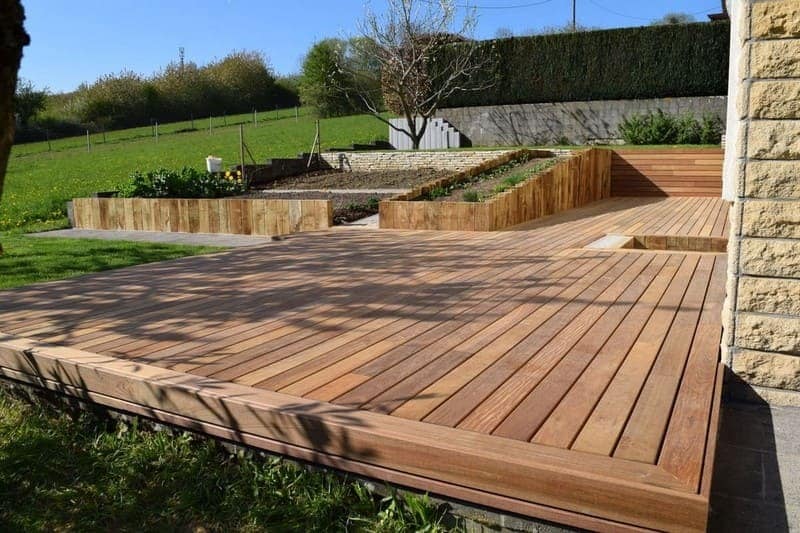 Terrasse en bois - Jardinier Spellini