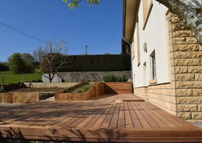 Palissade en bois - Spellini au Luxembourg