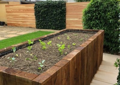 Potager surélevé - Terrasse au Luxembourg